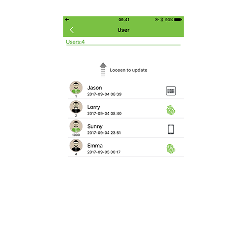 Мобильное приложение для управления дверьмиZKBioBL APP - фото2