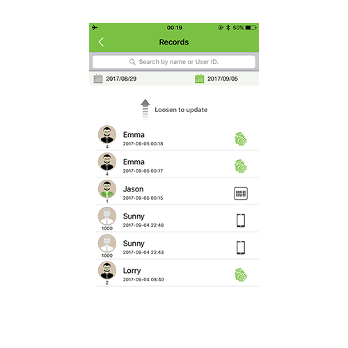 Мобильное приложение для управления дверьмиZKBioBL APP - фото3