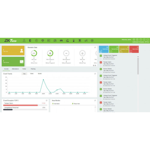 Веб-платформаZKBioSecurity-V5000 - фото5